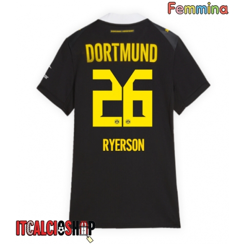 Borussia Dortmund Julian Ryerson #26 Seconda Maglia Femmina 2026-27 Manica Corta